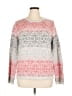 Talbots Print Pink Pullover Sweater Size XL - photo 1