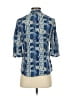 Yoana Baraschi 100% Polyester Paisley Blue 3/4 Sleeve Blouse Size XS - photo 2