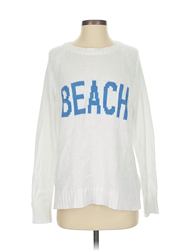 Pre-owned Assorted Brands Pullover Sweater In White