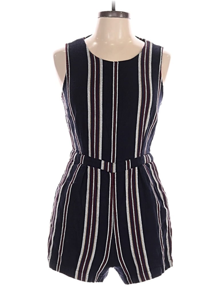 Pre-owned Olive & Oak Romper In Blue