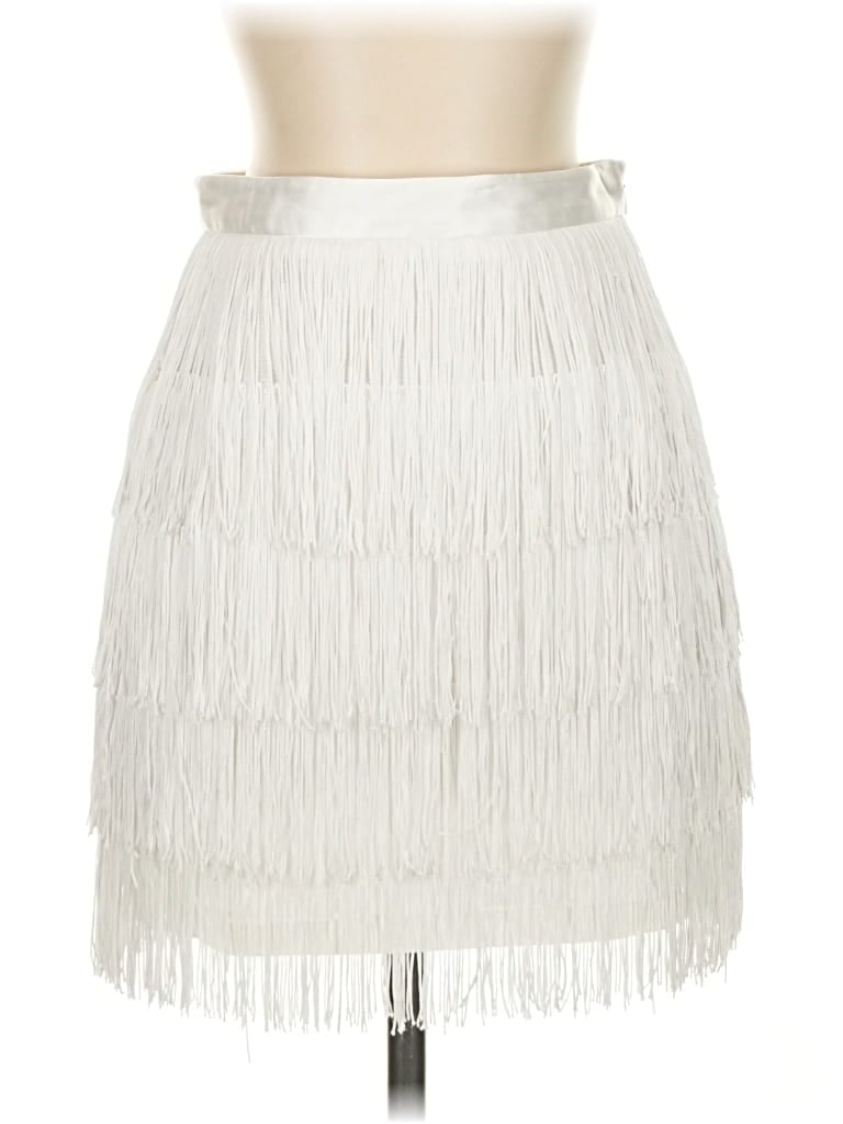 Pre-owned Meshki Formal Skirt In Silver