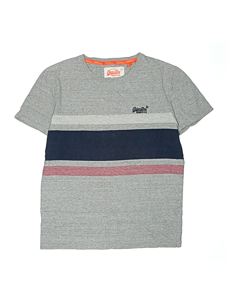 Pre-owned Superdry Kids' Short Sleeve T-shirt In Gray