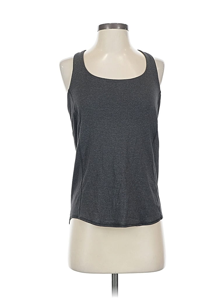 Pre-owned Lululemon Athletica Tank Top Gray Halter Neckline Tops
