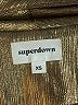Superdown 100% Polyester Metallic Gold Blazer Size XS - photo 6