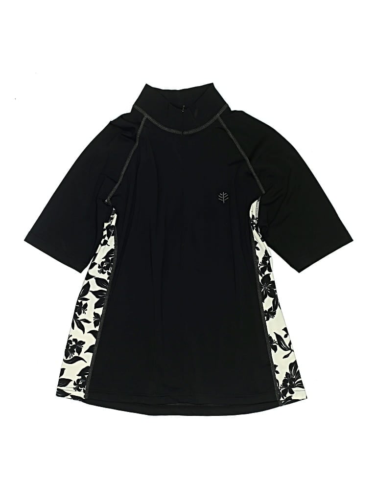 Pre-owned Coolibar Rash Guard In Black