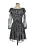 MICHAEL Michael Kors Paisley Gray Cocktail Dress Size S - photo 1