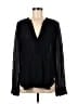 Vince. 100% Rayon Black Long Sleeve Blouse Size 6 - photo 1