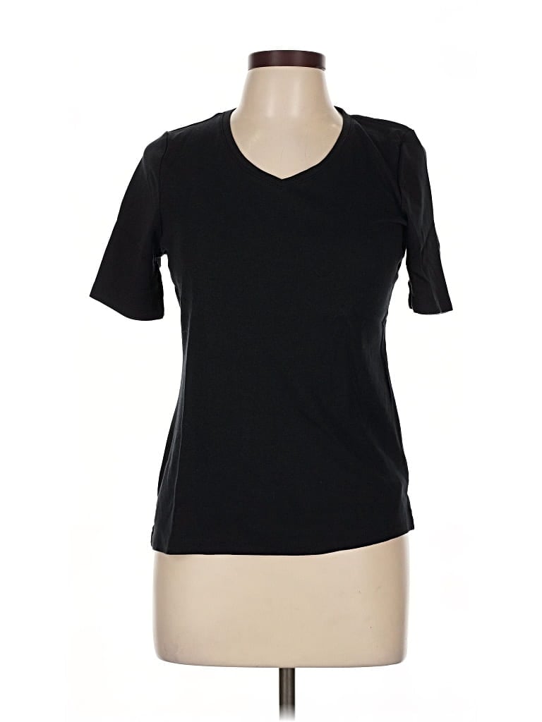 Pre-owned Talbots Short Sleeve T-shirt In Black
