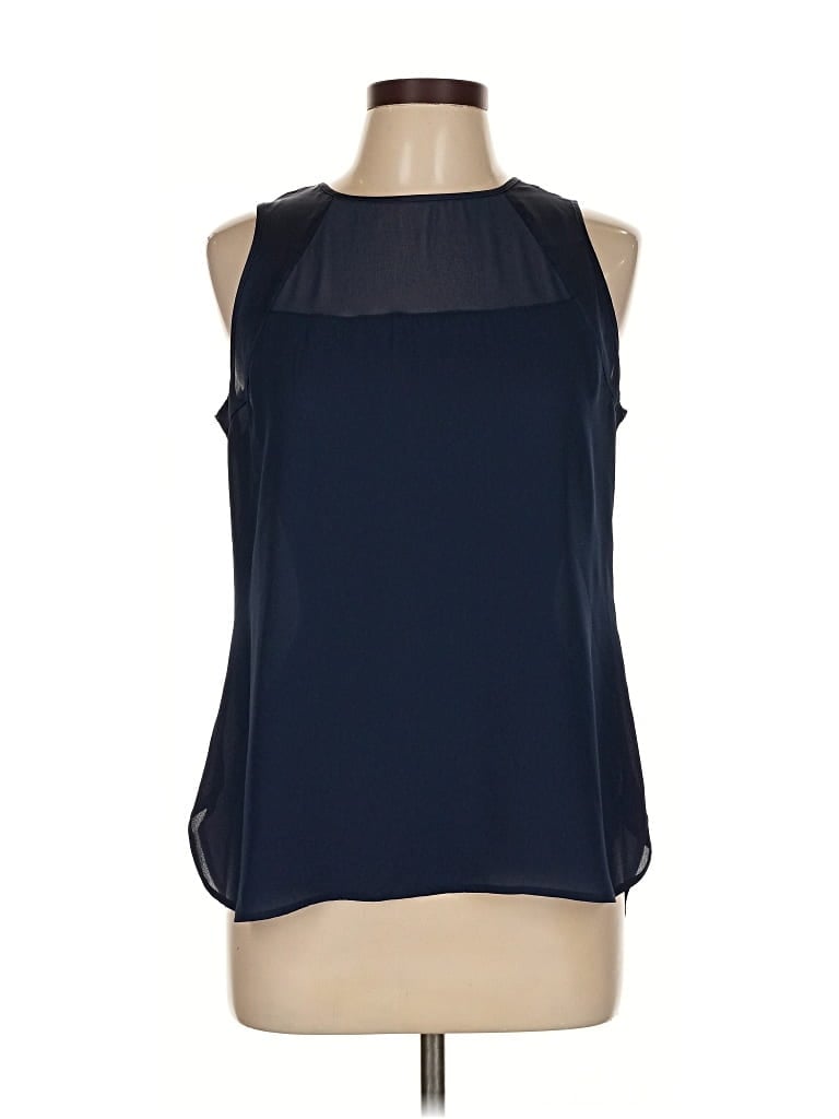 Pre-owned Banana Republic Sleeveless Blouse In Blue
