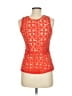 Intermix 100% Cotton Orange Sleeveless Blouse Size M - photo 2