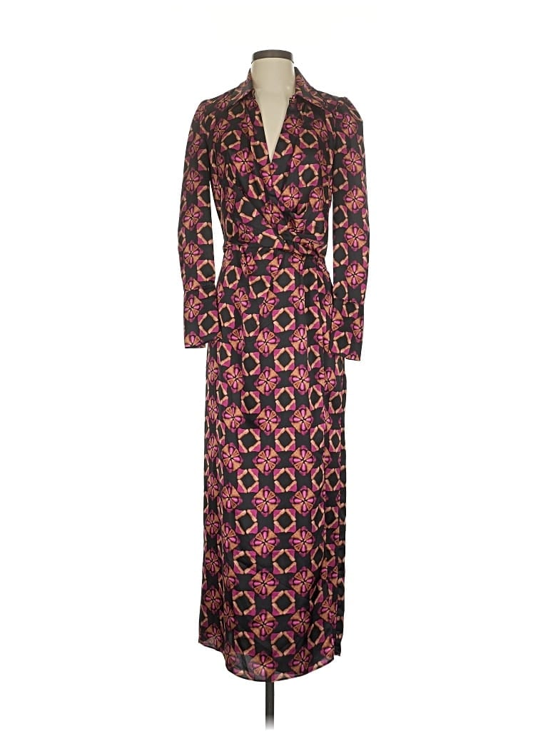 Pre-owned Misa Casual Dress In Burgundy