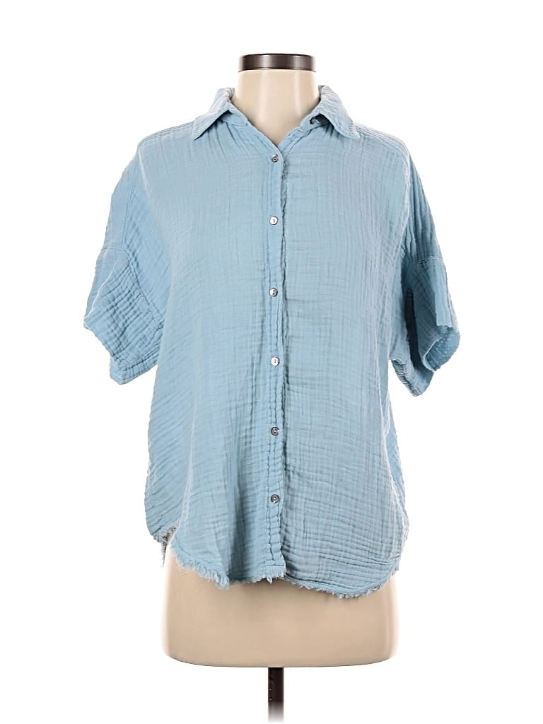 Click to view more detailed imagery on our partner's website Pre-owned Michael Stars Short Sleeve T-shirt In Blue