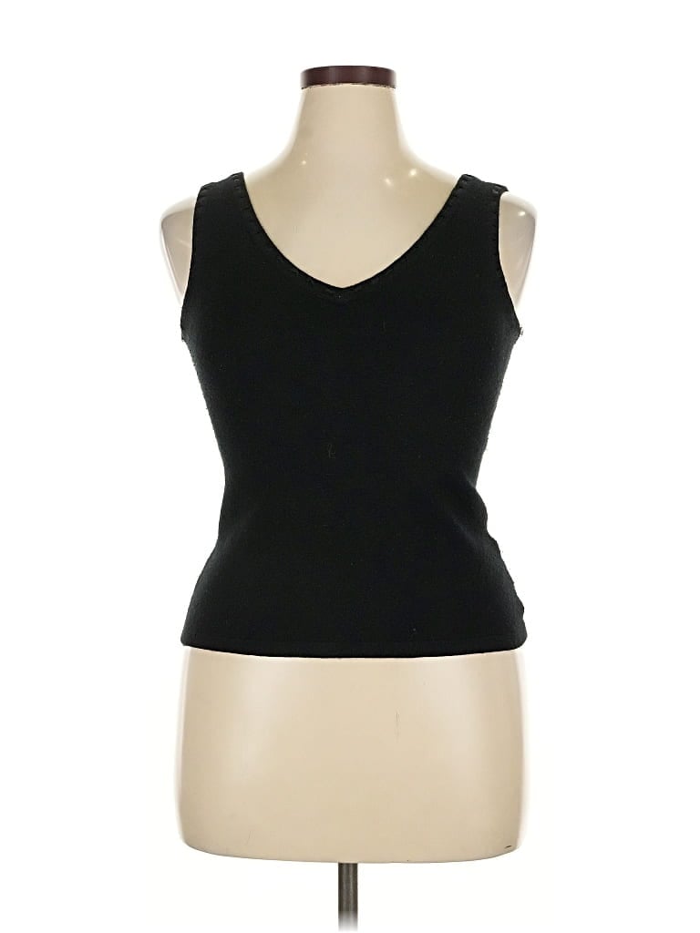 Pre-owned Liz Claiborne Tank Top Black Strapless Neckline Tops