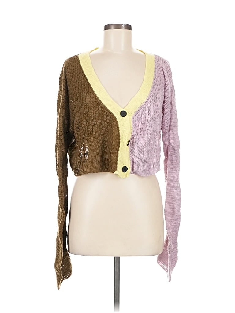 Pre-owned Shein Cardigan Sweater In Brown