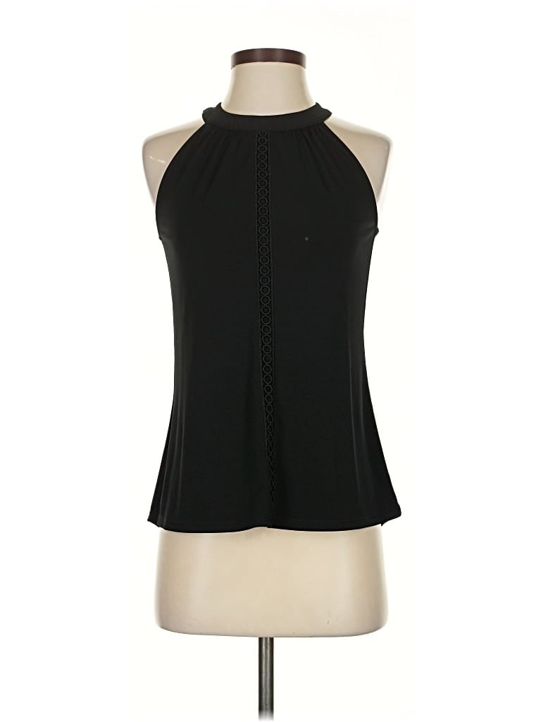 White House Black Market Sleeveless Blouse In Black