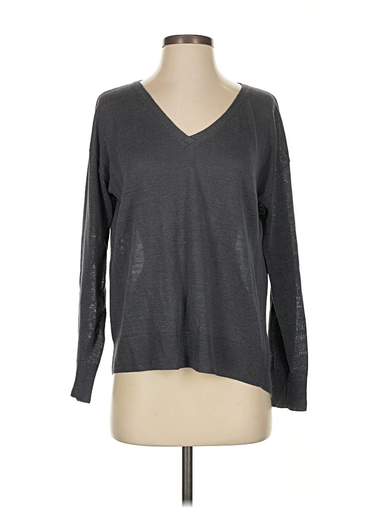 Pre-owned Theory Pullover Sweater In Gray