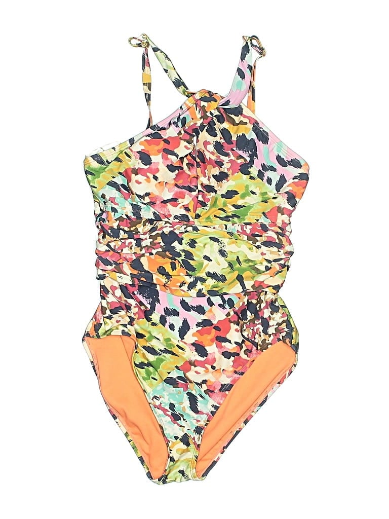Pre-owned Bleu Rod Beattie One Piece Swimsuit In Orange