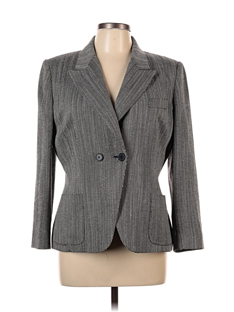 Pre-owned Tahari By Asl Blazer Jacket In Gray