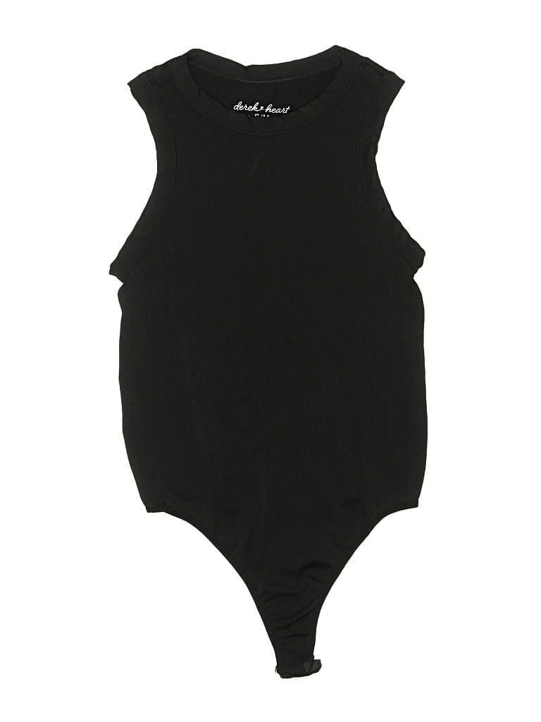 DEREK HEART Pre-owned Bodysuit In Black