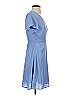 Lush 100% Polyester Solid Blue Casual Dress Size S - photo 4