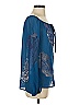 Yoana Baraschi 100% Polyester Blue Long Sleeve Blouse Size XS - photo 4