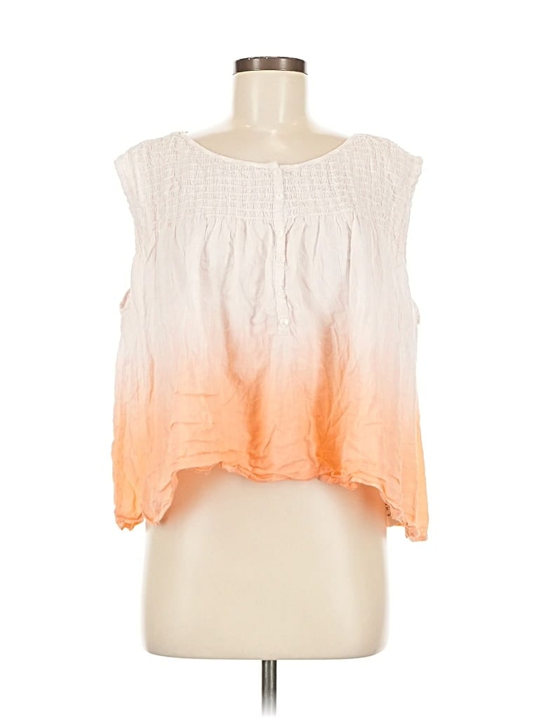 Pre-owned We The Free Sleeveless Blouse In Orange