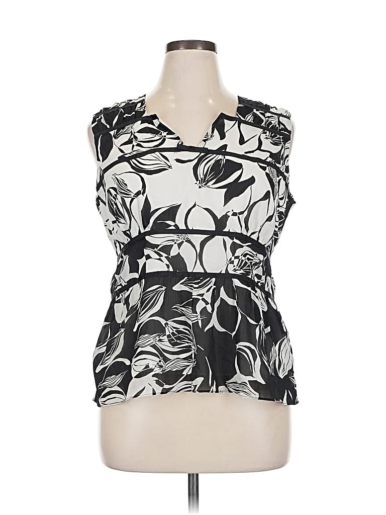 Pre-owned Emma James Sleeveless Blouse In Black