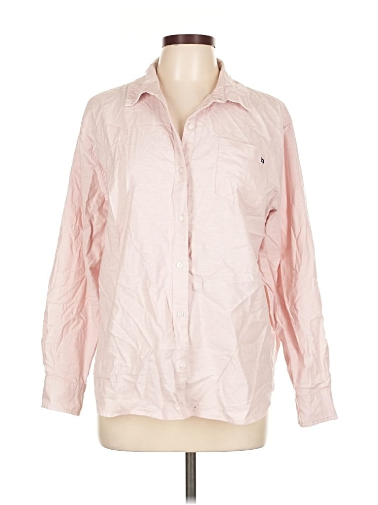 CROWN & IVY Pre-owned Long Sleeve Blouse In Pink