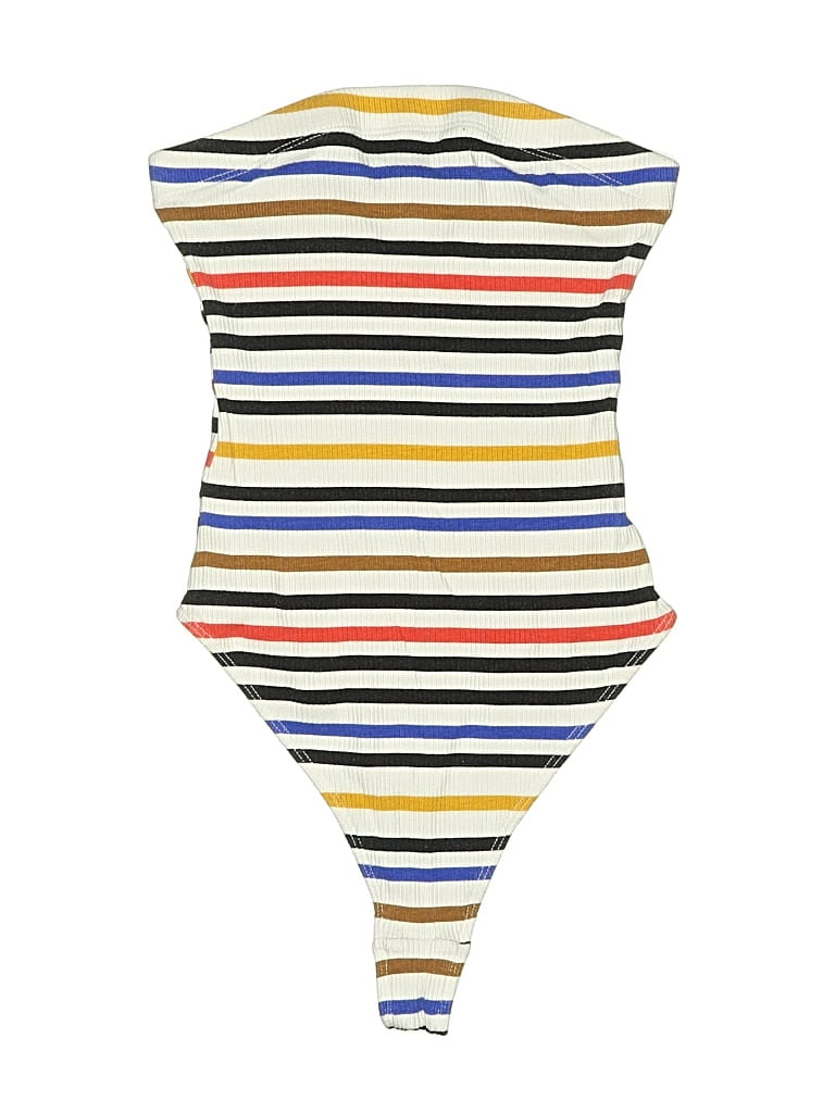 Pre-owned Out From Under Bodysuit In White