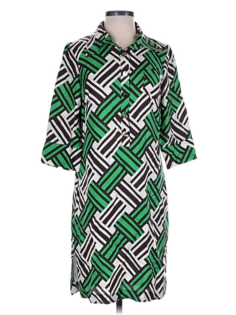 Pre-owned An Original Milly Of New York Casual Dress In Green