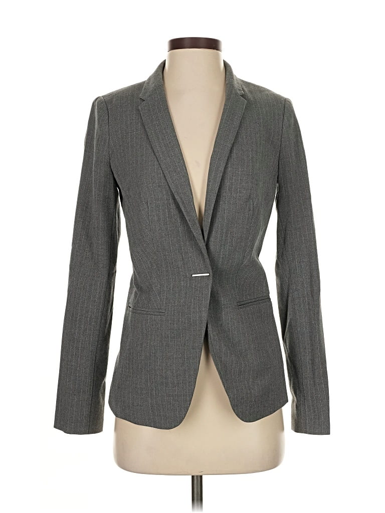Pre-owned The Limited Blazer Jacket In Gray