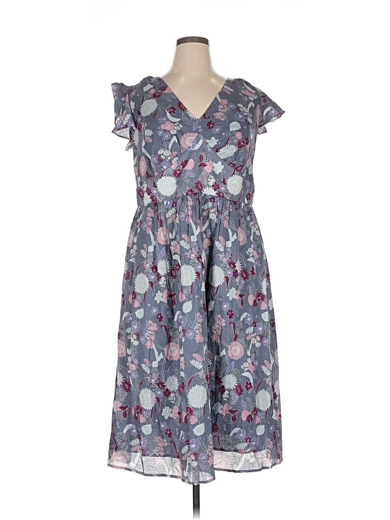 Pre-owned Modcloth Casual Dress In Gray