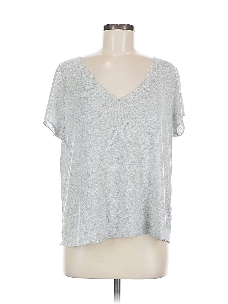 Pre-owned Project Social T Loves Urban Outfitters Short Sleeve T-shirt In Silver