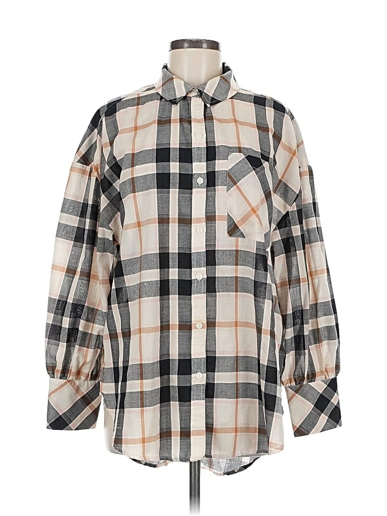 SANCTUARY Pre-owned Long Sleeve Blouse In Gray