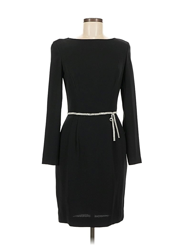 Pre-owned Linda Allard Ellen Tracy Cocktail Dress In Black