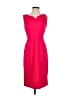 Talbots Solid Red Pink Cocktail Dress Size 2 - photo 1