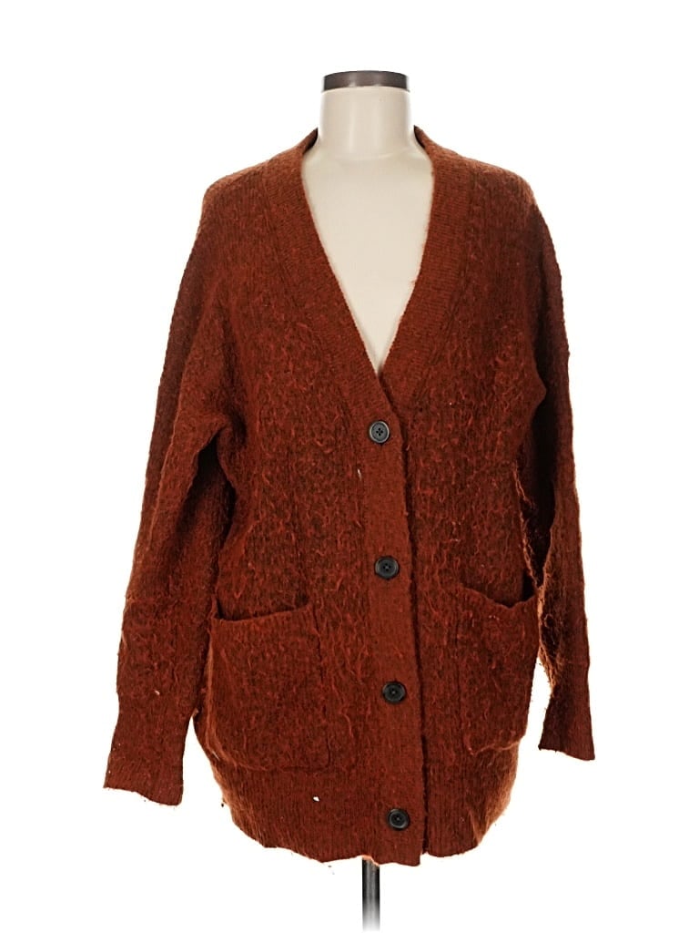 Pre-owned Madewell Cardigan Sweater In Brown