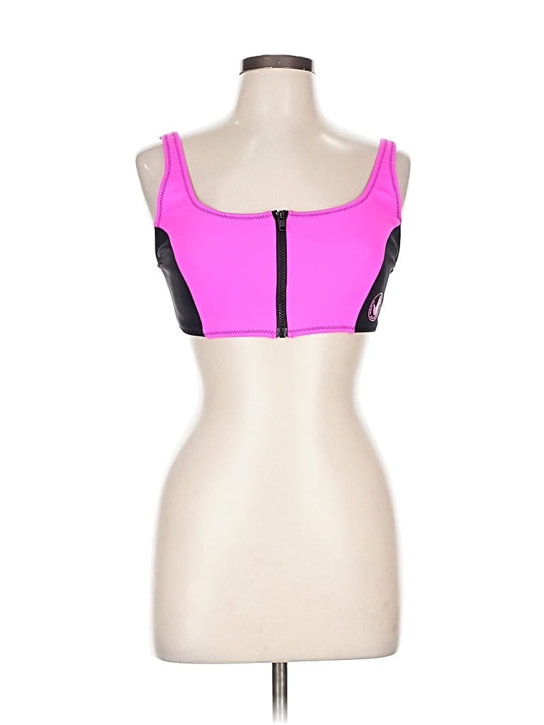 Good American Swimsuit Top Pink Sweetheart Neckline Swimwear In Pink