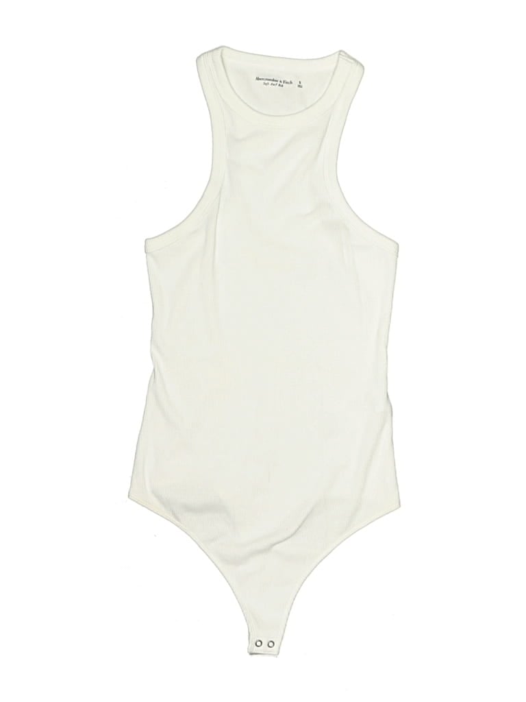 Pre-owned Abercrombie & Fitch Bodysuit In White