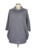 Assorted Brands Gray Blue Poncho Size L - photo 1