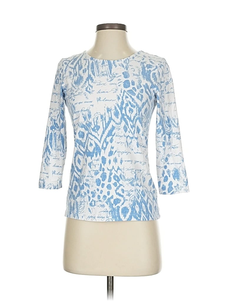 Pre-owned Ruby Rd. 3/4 Sleeve T-shirt In Blue