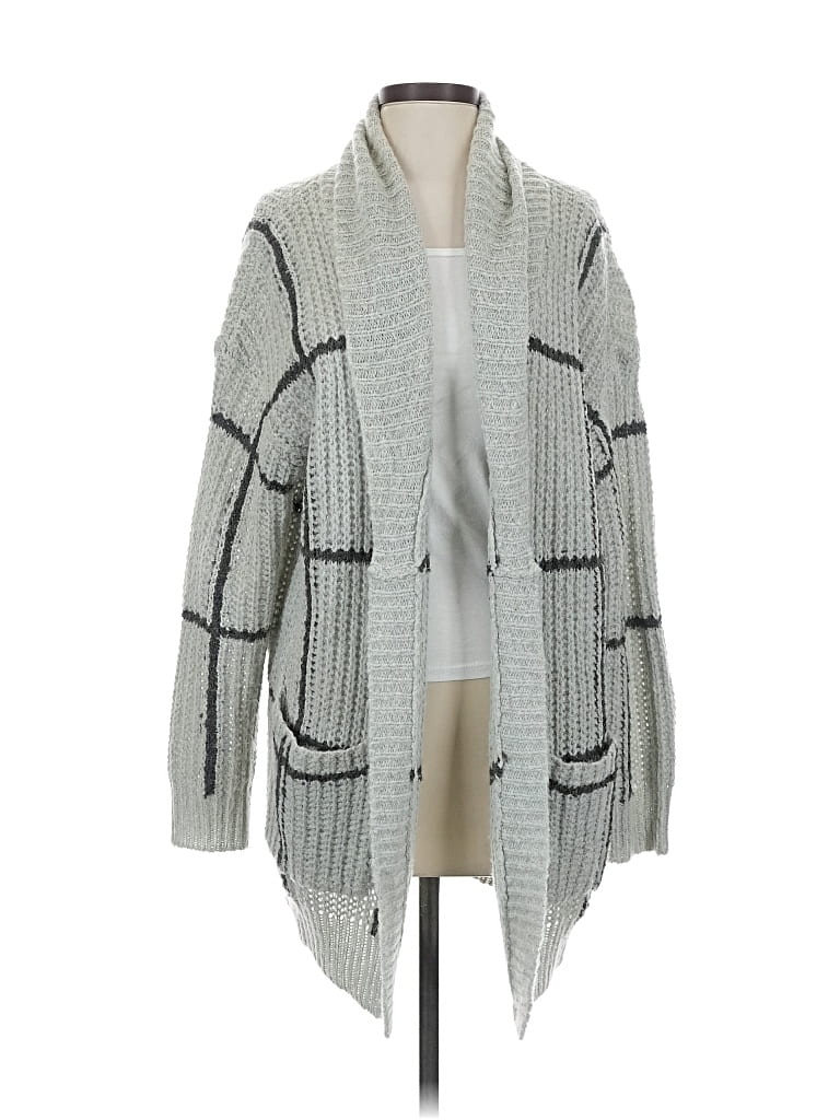 Pre-owned Leith Cardigan Sweater In Gray