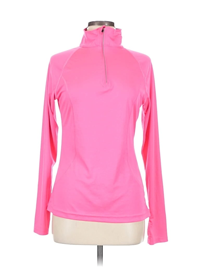 Pre-owned Danskin Now Long Sleeve Turtleneck In Pink