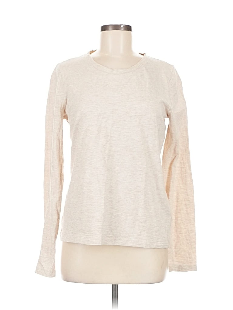 Pre-owned J.crew Factory Store Long Sleeve T-shirt In White