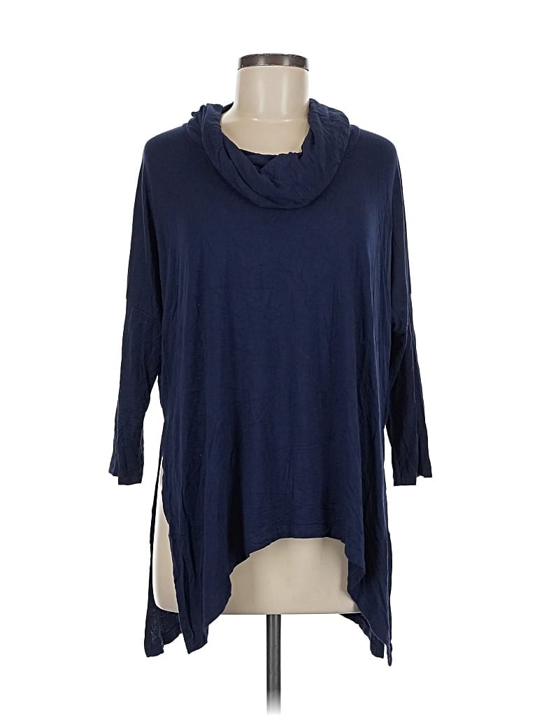 CUPIO Pre-owned 3/4 Sleeve Top Blue Cowl Neck Tops