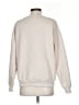 Anrabess Solid Tan Sweatshirt Size S - photo 2
