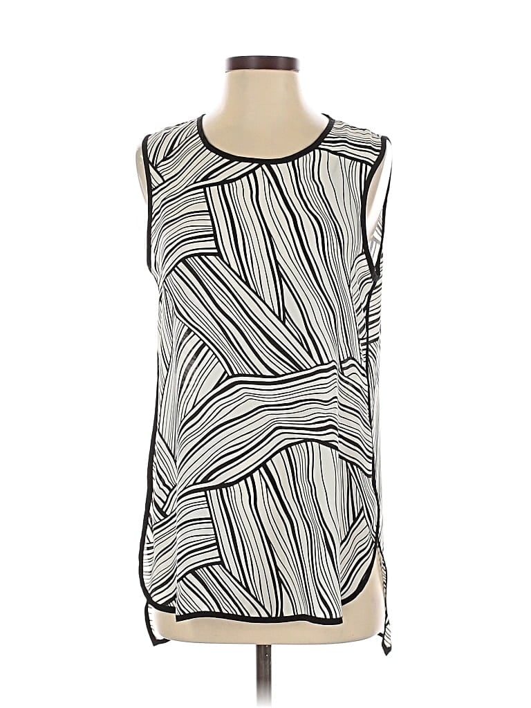 Click to view more detailed imagery on our partner's website Pre-owned Vince Camuto Sleeveless Blouse In Silver