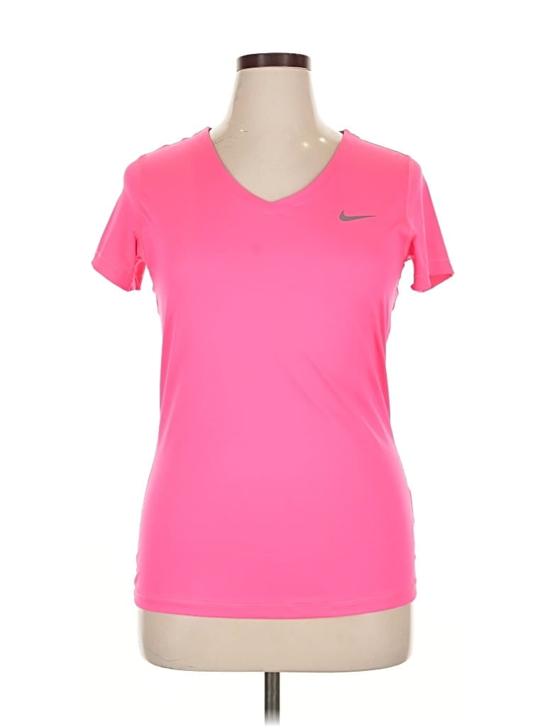 Pre-owned Nike Active T-shirt In Pink