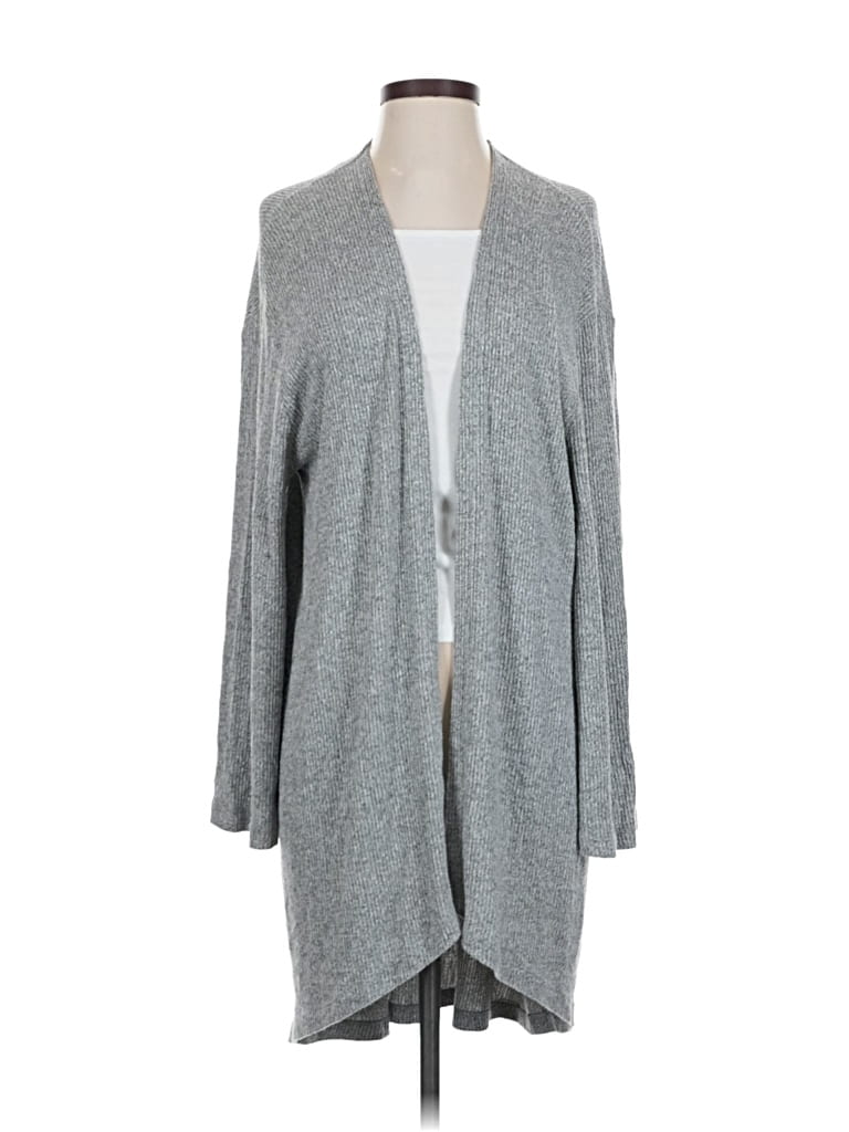 Pre-owned Audrey 3+1 Cardigan Sweater In Gray