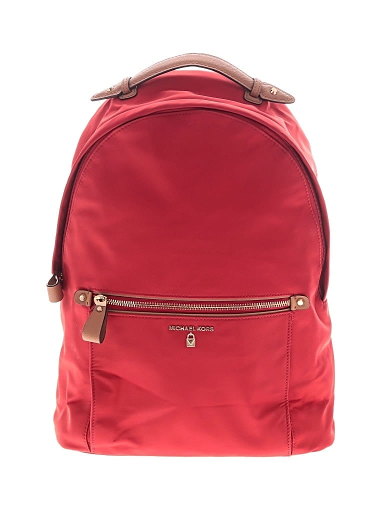 Pre-owned Michael Michael Kors Backpack In Red